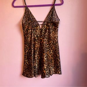 Fredericks of Hollywood Cheetah print slip